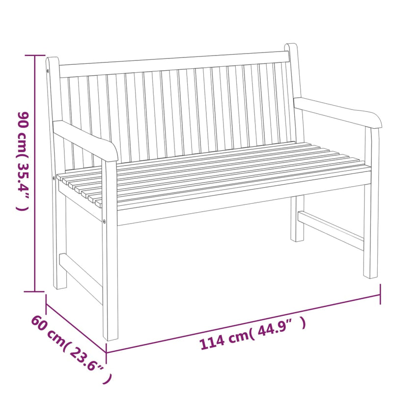 3 Piece Patio Dining Set Solid Wood Teak