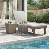 Sun Lounger Light Brown 61"x22.8"x32.7" Polypropylene