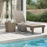 Sun Lounger Light Brown 61"x22.8"x32.7" Polypropylene