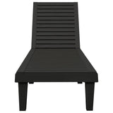 Sun Loungers 2 pcs Black 61"x22.8"x32.7" Polypropylene