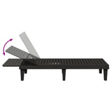 Sun Loungers 2 pcs Black 61"x22.8"x32.7" Polypropylene