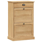 Shoe Cabinet VIGO 23.6"x13.8"x37.8" Solid Wood Pine