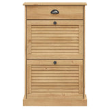 Shoe Cabinet VIGO 23.6"x13.8"x37.8" Solid Wood Pine