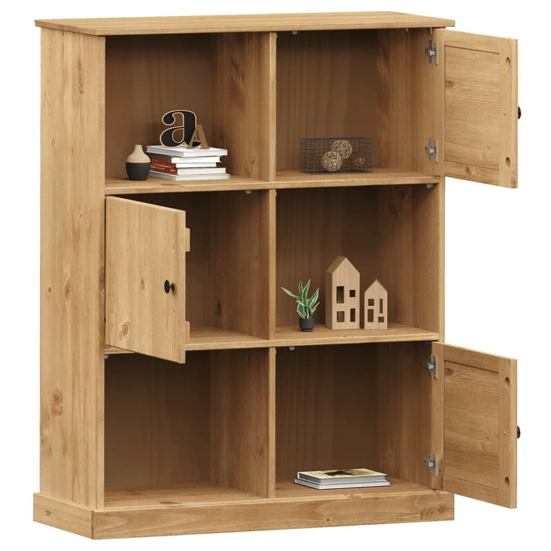 Bookcase VIGO 35.4"x13.8"x45.1" Solid Wood Pine