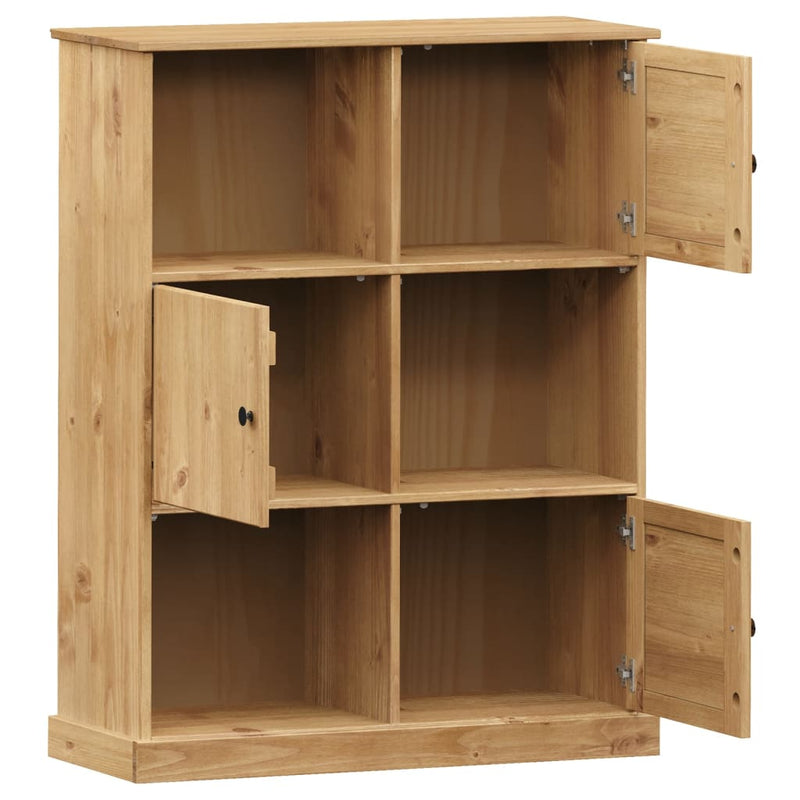 Bookcase VIGO 35.4"x13.8"x45.1" Solid Wood Pine