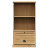 Bookcase VIGO 23.6"x13.8"x45.1" Solid Wood Pine