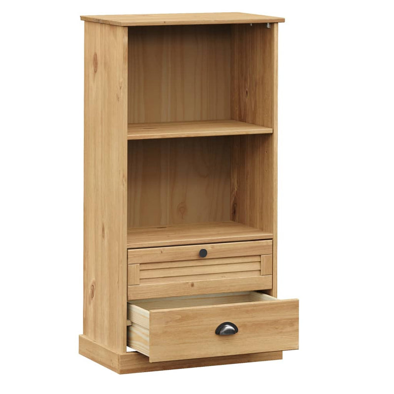 Bookcase VIGO 23.6"x13.8"x45.1" Solid Wood Pine