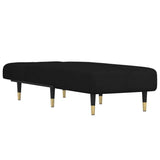 Chaise Longue Black Velvet