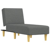 Chaise Longue Dark Gray Fabric