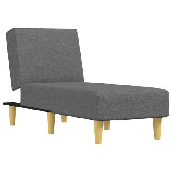 Chaise Longue Dark Gray Fabric