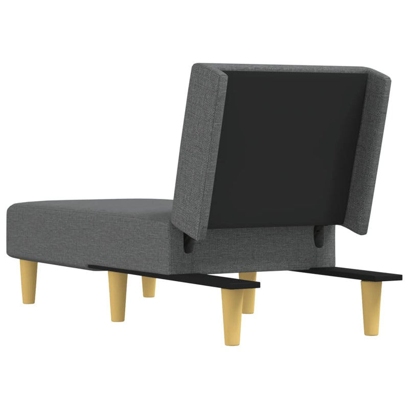 Chaise Longue Dark Gray Fabric