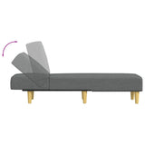 Chaise Longue Dark Gray Fabric