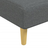 Chaise Longue Dark Gray Fabric