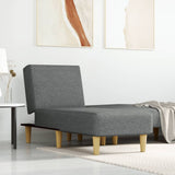 Chaise Longue Dark Gray Fabric