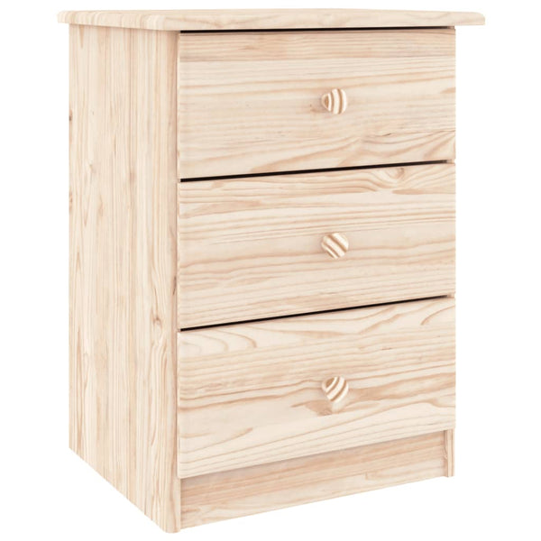 Bedside Cabinet ALTA 16.1"x13.8"x21.9" Solid Wood Pine