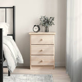 Bedside Cabinet ALTA 16.1"x13.8"x21.9" Solid Wood Pine