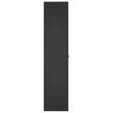 Outdoor Storage Cabinet Black 38.2"x14.6"x65" PP