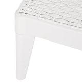 Sun Lounger White 73.2"x23.6"x11.4" PP