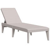 Sun Lounger Cappuccino 73.2"x23.6"x11.4" PP