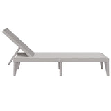 Sun Lounger Gray 73.2"x23.6"x11.4" PP