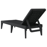 Sun Lounger Anthracite 73.2"x23.6"x11.4" PP