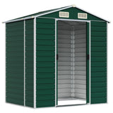 Garden Shed Green 75.2"x51.2"x78" Galvanized Steel