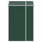 Garden Shed Green 75.2"x51.2"x78" Galvanized Steel