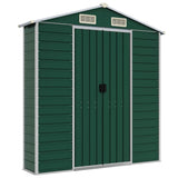 Garden Shed Green 75.2"x51.2"x78" Galvanized Steel