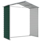 Garden Shed Green 75.2"x51.2"x78" Galvanized Steel