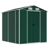 Garden Shed Green 75.2"x84.6"x78" Galvanized Steel