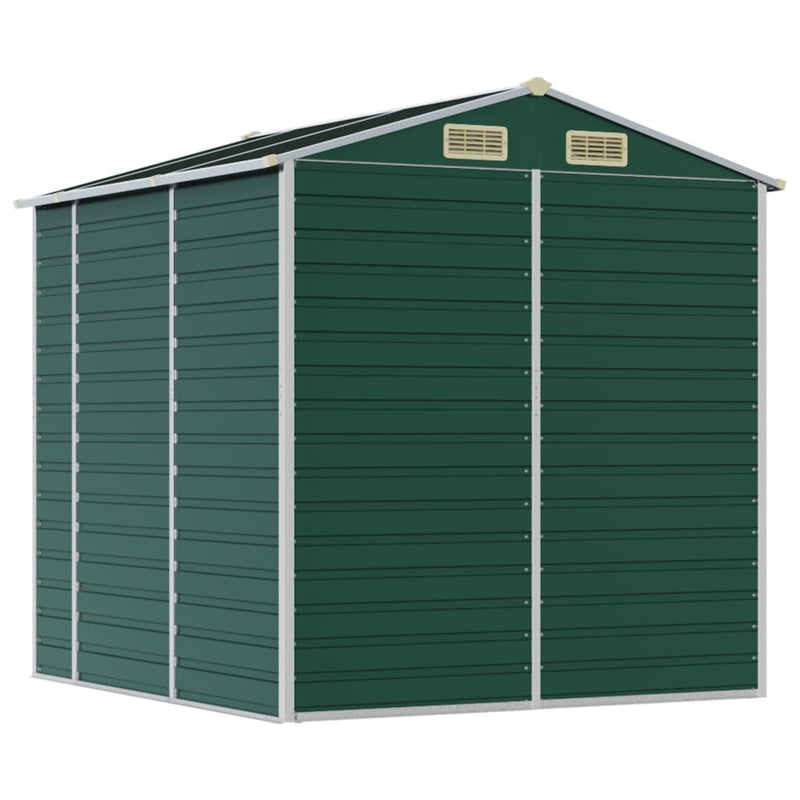 Garden Shed Green 75.2"x84.6"x78" Galvanized Steel