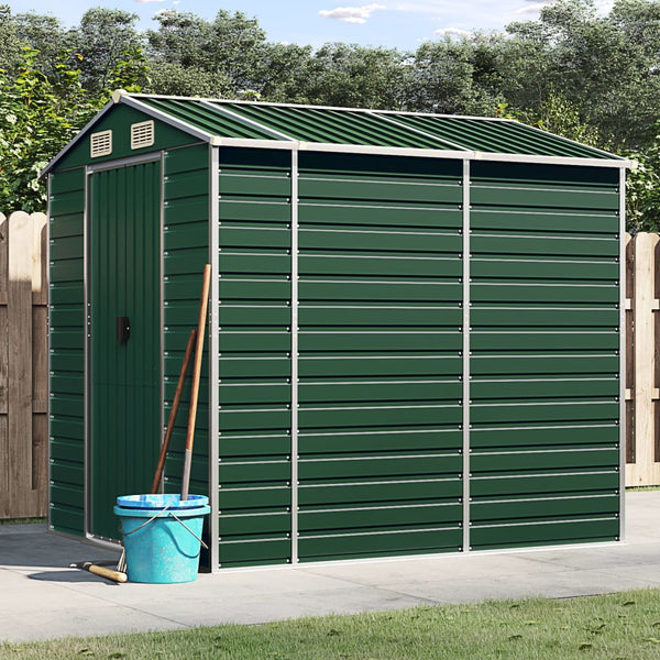 Garden Shed Green 75.2"x84.6"x78" Galvanized Steel