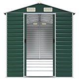 Garden Shed Green 75.2"x185"x78" Galvanized Steel