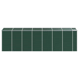 Garden Shed Green 75.2"x252"x78" Galvanized Steel