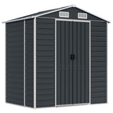 Garden Shed Anthracite 75.2"x51.2"x78" Galvanized Steel