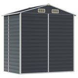 Garden Shed Anthracite 75.2"x51.2"x78" Galvanized Steel