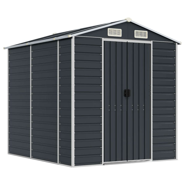 Garden Shed Anthracite 75.2"x84.6"x78" Galvanized Steel