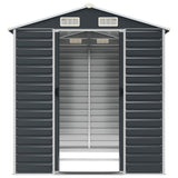 Garden Shed Anthracite 75.2"x84.6"x78" Galvanized Steel