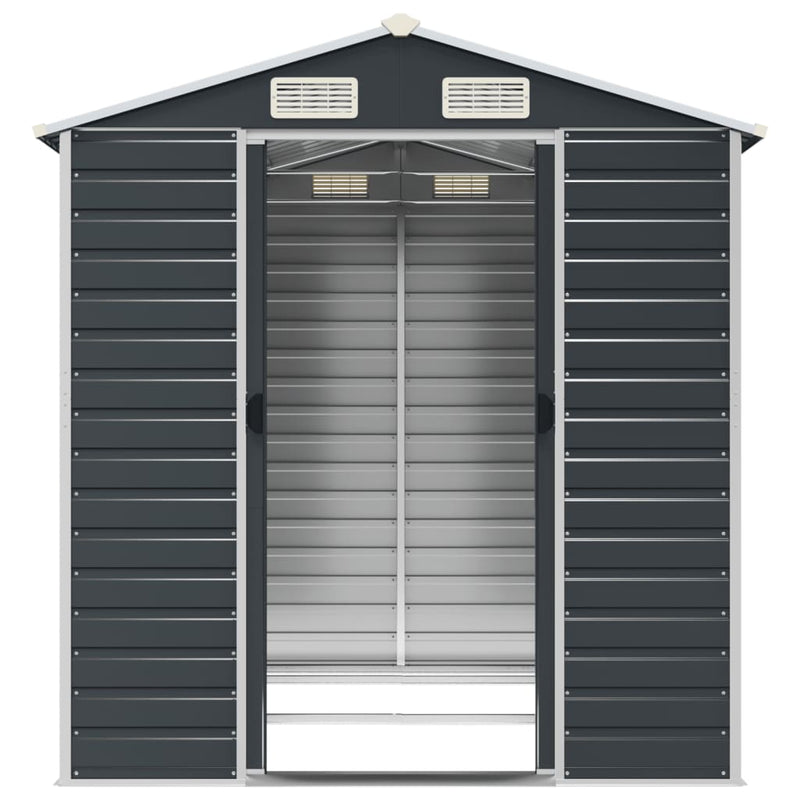 Garden Shed Anthracite 75.2"x84.6"x78" Galvanized Steel