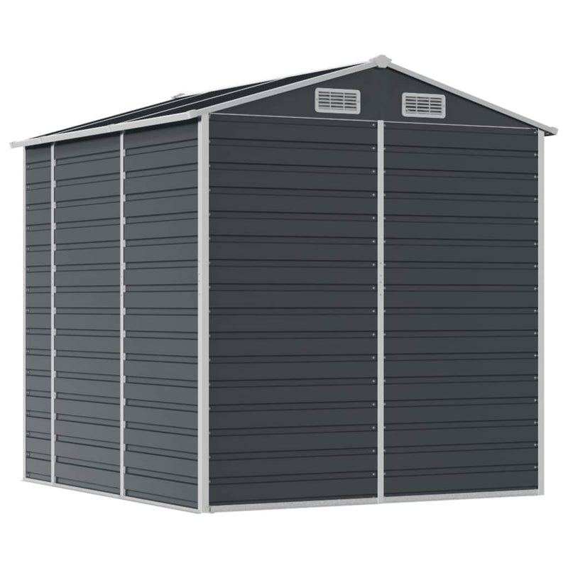 Garden Shed Anthracite 75.2"x84.6"x78" Galvanized Steel