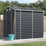 Garden Shed Anthracite 75.2"x84.6"x78" Galvanized Steel