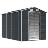 Garden Shed Anthracite 75.2"x118.1"x78" Galvanized Steel