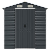 Garden Shed Anthracite 75.2"x118.1"x78" Galvanized Steel