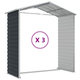 Garden Shed Anthracite 75.2"x118.1"x78" Galvanized Steel