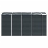 Garden Shed Anthracite 75.2"x151.6"x78" Galvanized Steel