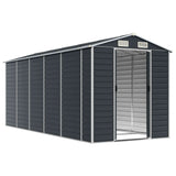 Garden Shed Anthracite 75.2"x185"x78" Galvanized Steel