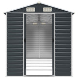 Garden Shed Anthracite 75.2"x185"x78" Galvanized Steel