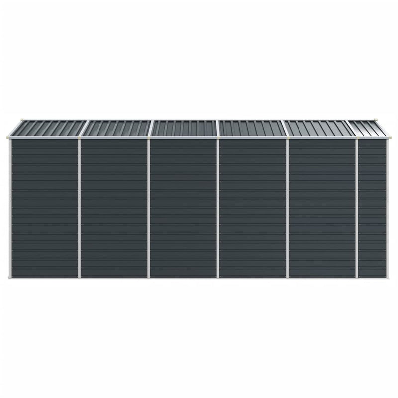 Garden Shed Anthracite 75.2"x185"x78" Galvanized Steel