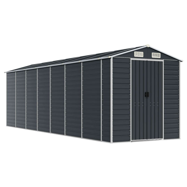 Garden Shed Anthracite 75.2"x252"x78" Galvanized Steel