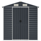 Garden Shed Anthracite 75.2"x285.4"x78" Galvanized Steel